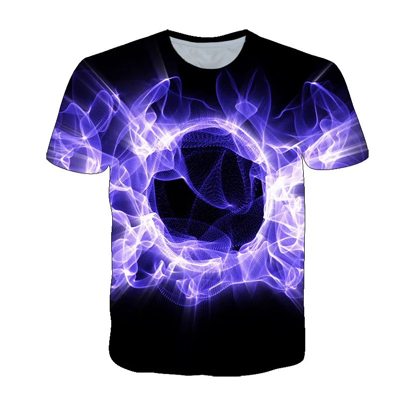 Футболка мужская дышащая с 3D-принтом модная Повседневная рубашка принтом