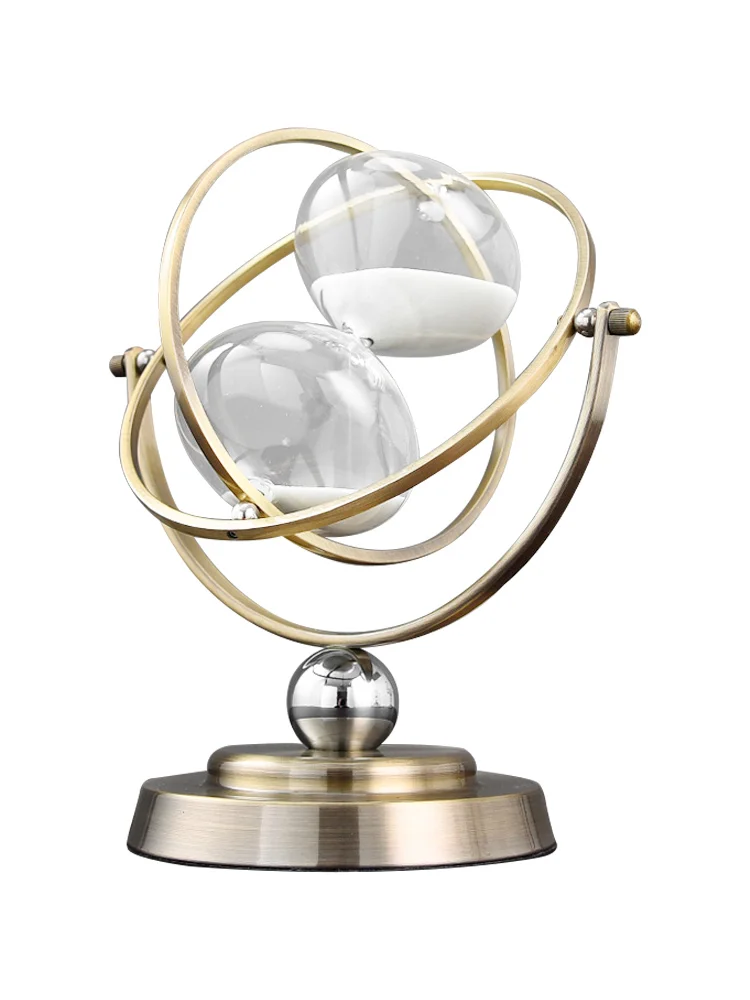 15/30 мин. современные металлические поворотные песочные часы с таймером украшение