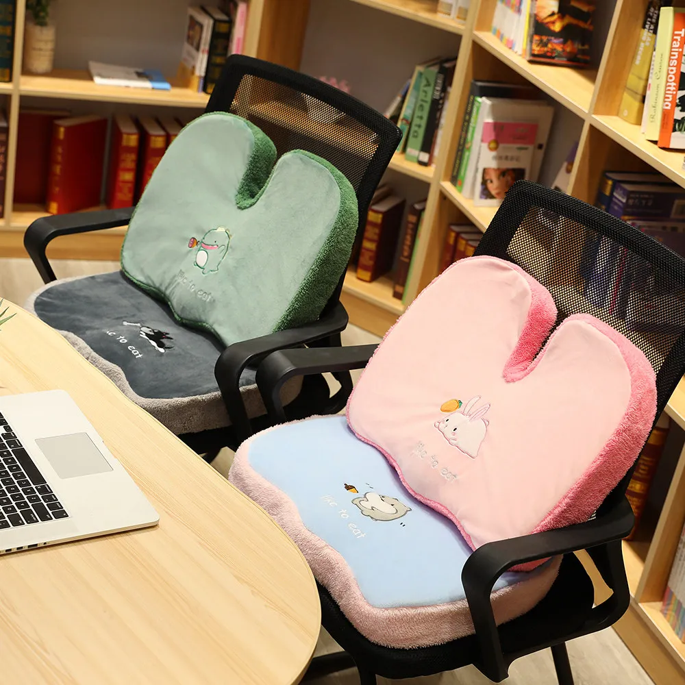 Красивая Подушка для ягодиц стул хлопчатобумажной ткани с эффектом памяти
