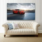 Современный семейный подарок, суперкар, Porsche GT3 RS, холст, постер, печать для спальни, дома