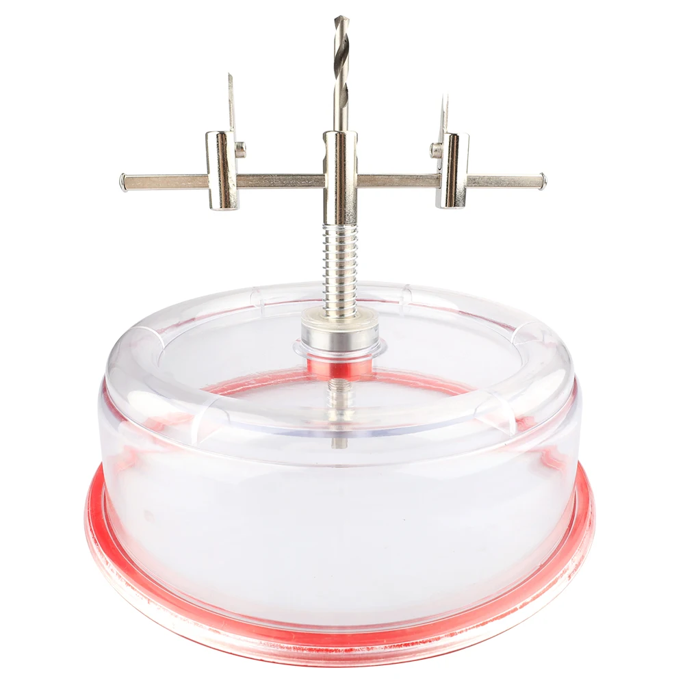 

New Hole Saw Opener Twist Drill Bit Set Adjustable with ABS Dust Shield Cover for Ceiling Woodworking Recessed Lights Vent Holes