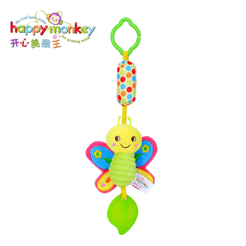 Happy monkey Игрушки для малышей от 0 до 3 лет плюшевая кровать висячая сочувствие