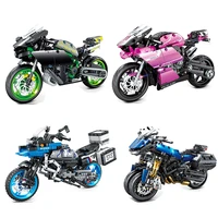 original kazi 1056 refittable motorcycle model boy assembled small particle building blocks kid toys birthday gift