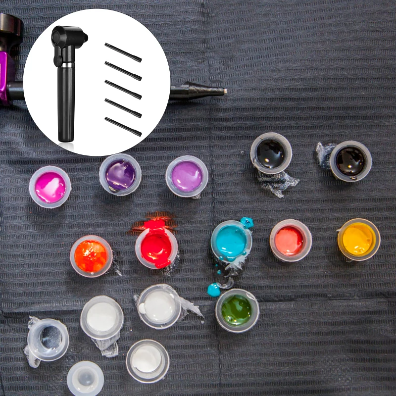 

Electric Tattoo Ink Mixer Blender With 5Pcs Pigment Ink Sticks Eyebrow Lip Eyeliner Permanent Makeup For Tattoo Inks Cups Supply