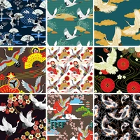 45x145cm japanese style polyester printed fabric supplies for diy sewing crafts clothing dress home textiles accessories