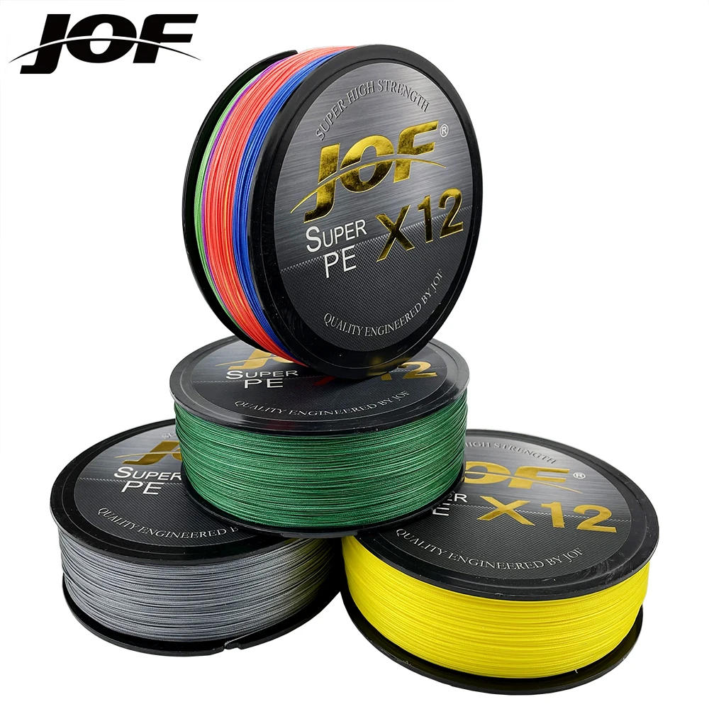 Сверхпрочная плетеная рыболовная леска JOF X12 X9 12 нитей 9 300 м 500 мультифиламентная