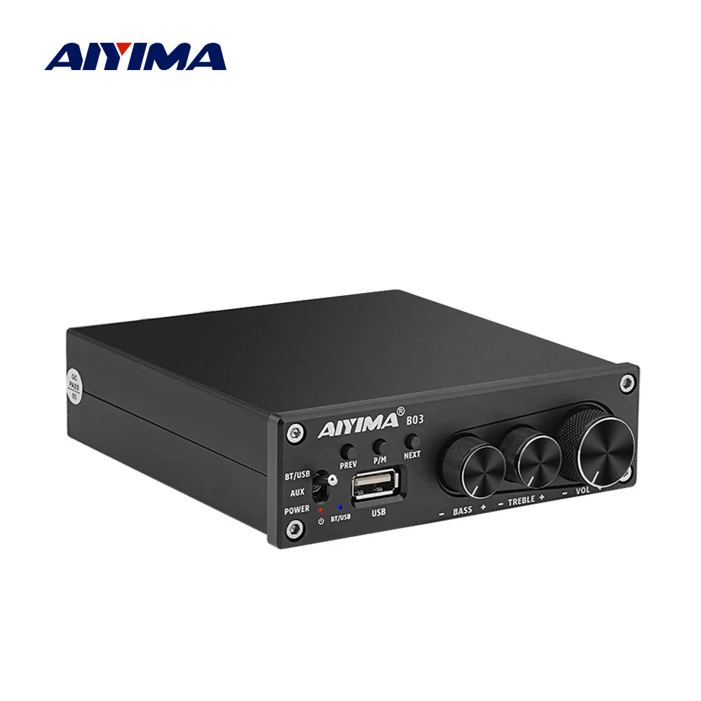 Усилитель мощности AIYIMA TDA7498E Hi-Fi усилитель звука для дома с U-диском 160 Вт x2 |