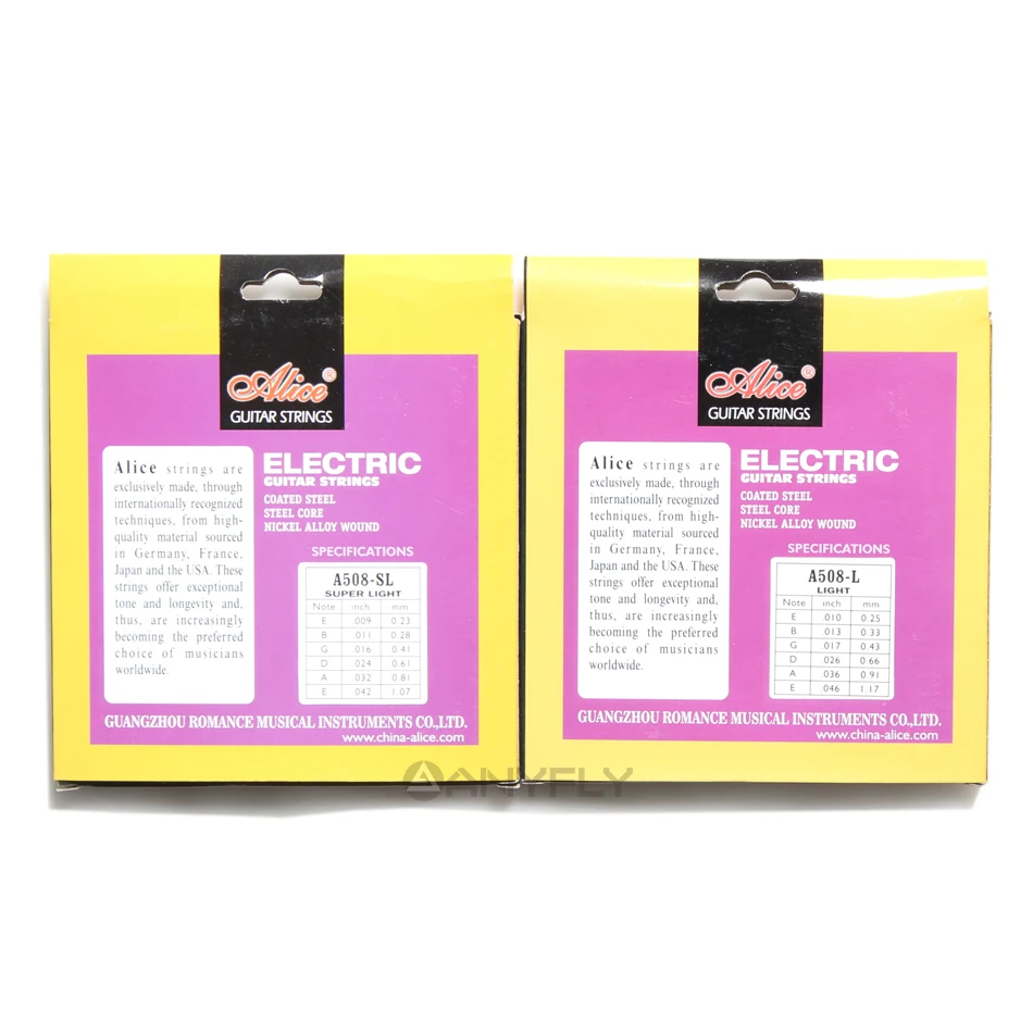 original alice a508 elektrische gitarre saiten 1st 6th vollen satz saiten licht super licht nickel wound stahl core gitarre teil free global shipping