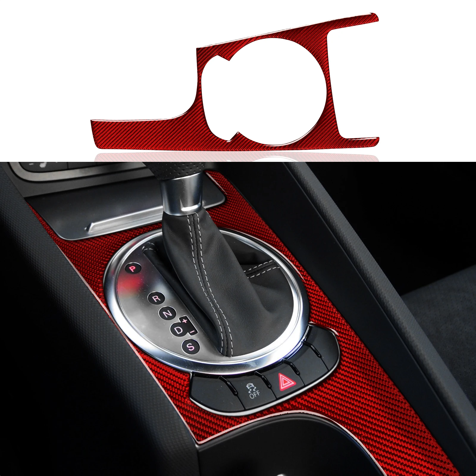 

Carbon Fiber Stickers Decal Car Gear Shift Panel Interior Cover Trim for Audi TT 8n 8j MK123 2008-2014 Accessories
