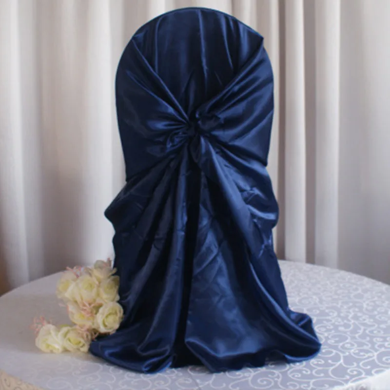 20 штук Атласный Галстук бабочка чехлы на стулья универсальные свадебные для