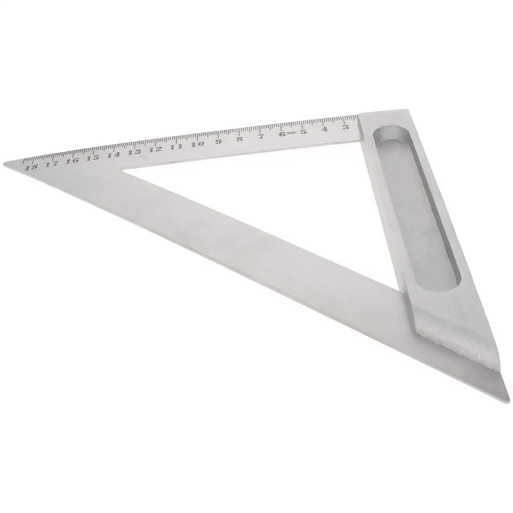 

Utoolmart 180mm Calipers Triangle Ruler Square Double Sides Thicken Scales Triangle Ruler Aluminium Alloy Protractor Ruler 1pcs
