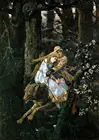 Картина маслом Виктор Васнецов: князь Иван на сером волке, принты на холсте, настенная живопись для декора гостиной, спальни