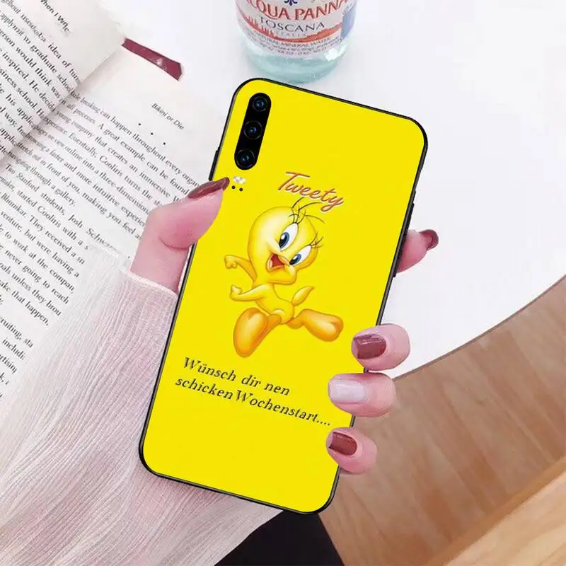 Черный чехол для телефона PENGHUWAN из ТПУ твида Huawei P30 P20 Mate 20 Pro Lite Smart Y9 prime 2019|Бамперы|