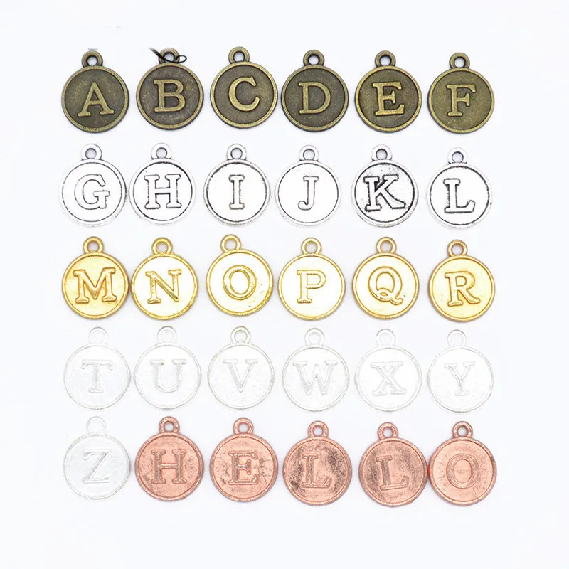 Подвески из металлического сплава с золотым и серебряным покрытием 15*12 мм 26