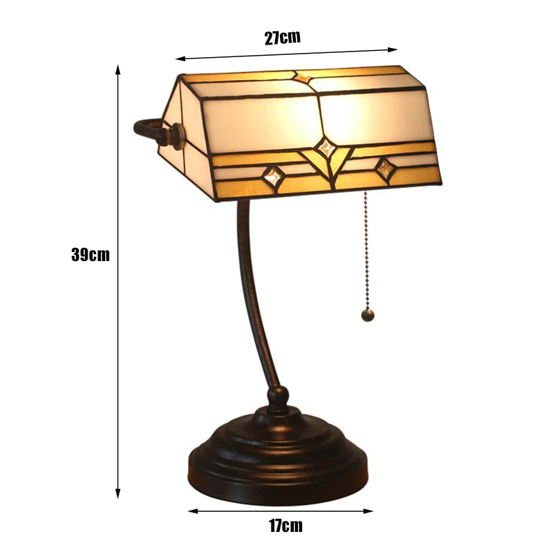 WOERFU новая настольная лампа Тиффани Американский ретро-светильник для спальни