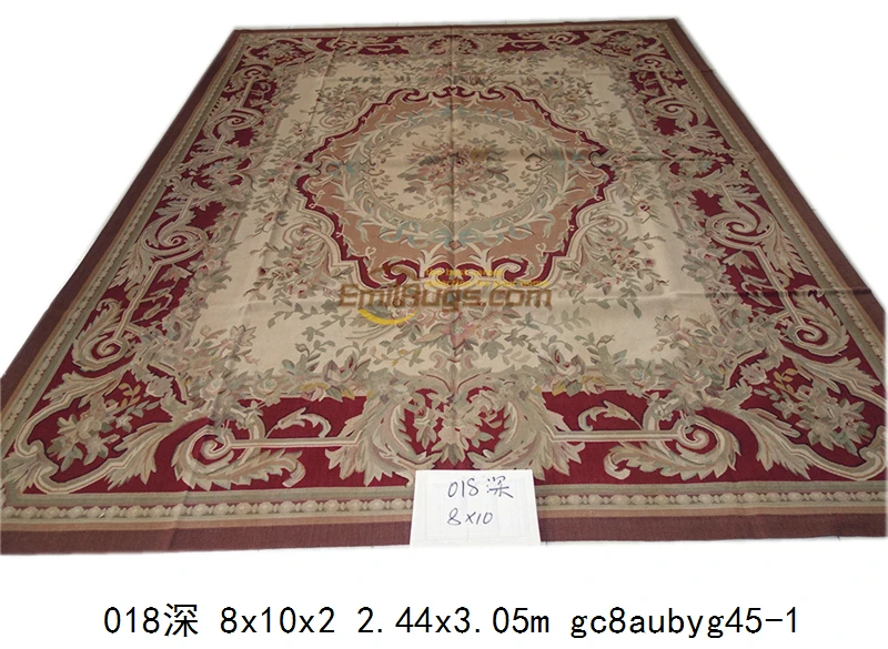 Французский шерстяной коврик aubusson коврики синий бежевый|blue area rug|rug bluearea rug |