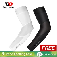 west biking cycling arm sleeves sunscreen anti uv fishing running basketball arm warmer outdoor sport fitness compression sleeve