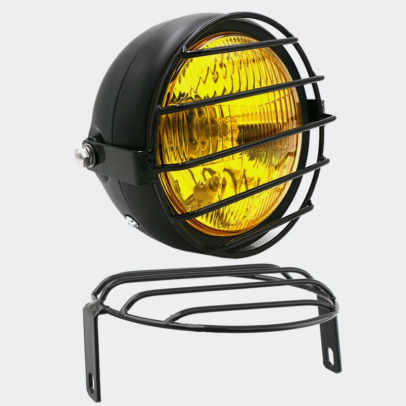 1 шт. 5 75 дюйма мотоцикл спереди головной светильник решетка сетки Ретро кожух