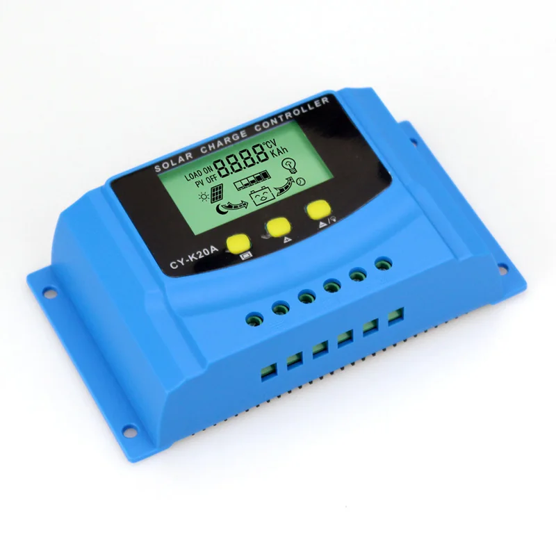 Контроллер заряда солнечной батареи с ЖК дисплеем 20 А 12 В|Силовое и монтажное