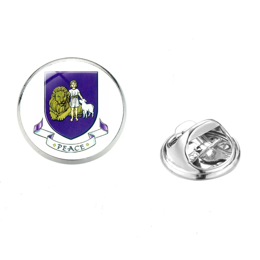 SIAN Mormon Jesus Christ Art Photoes Badge Relief Society Lds Mormons Glass Cabochon Collar Pin Men Women Stainless Steel Brooch | Украшения