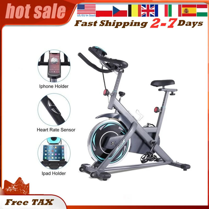 

Fitness Indoor Cycling Quiet Drive Indoor Exercise Bike with Adjustable Seat