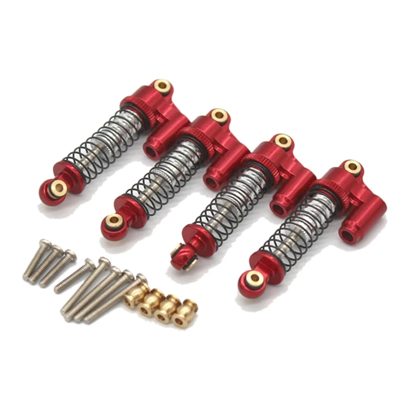 

4PCS Metal Shock Absorber Damper for 1/18 Scale FMS Toyota Fj Cruiser Land Cruiser Arizona JEEP RC Car Upgrade Parts