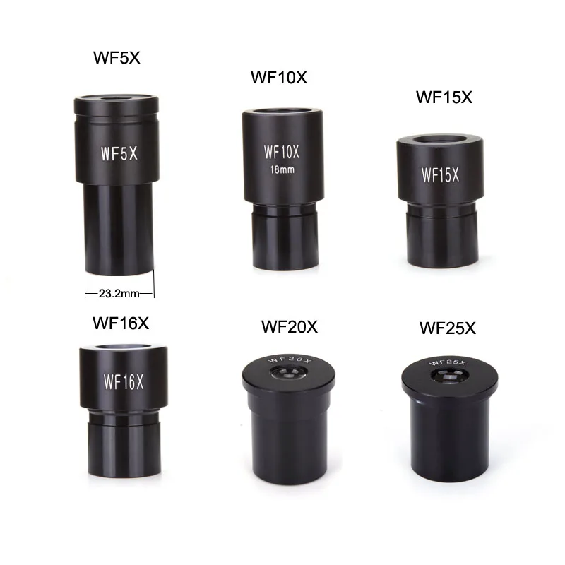 Окуляр биологического микроскопа WF5X WF10X WF15X WF16X WF20X WF25X линзы для аксессуары
