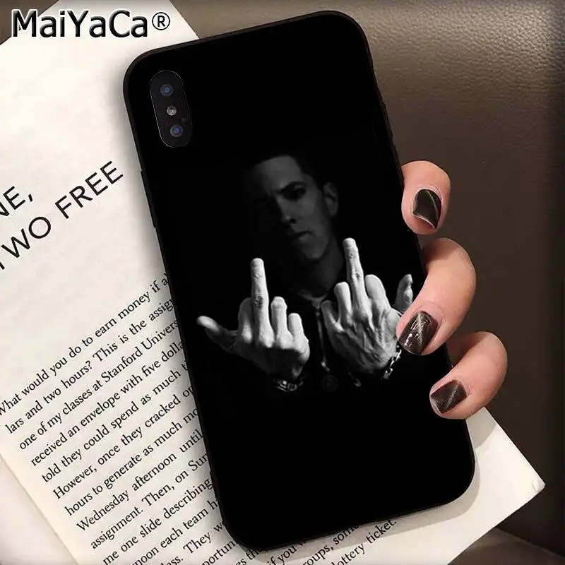 Чехол для телефона MaiYaCa хип-хоп рэпер Eminem rap индивидуальный Apple iphone 11 pro 8 7 66S Plus X XS MAX
