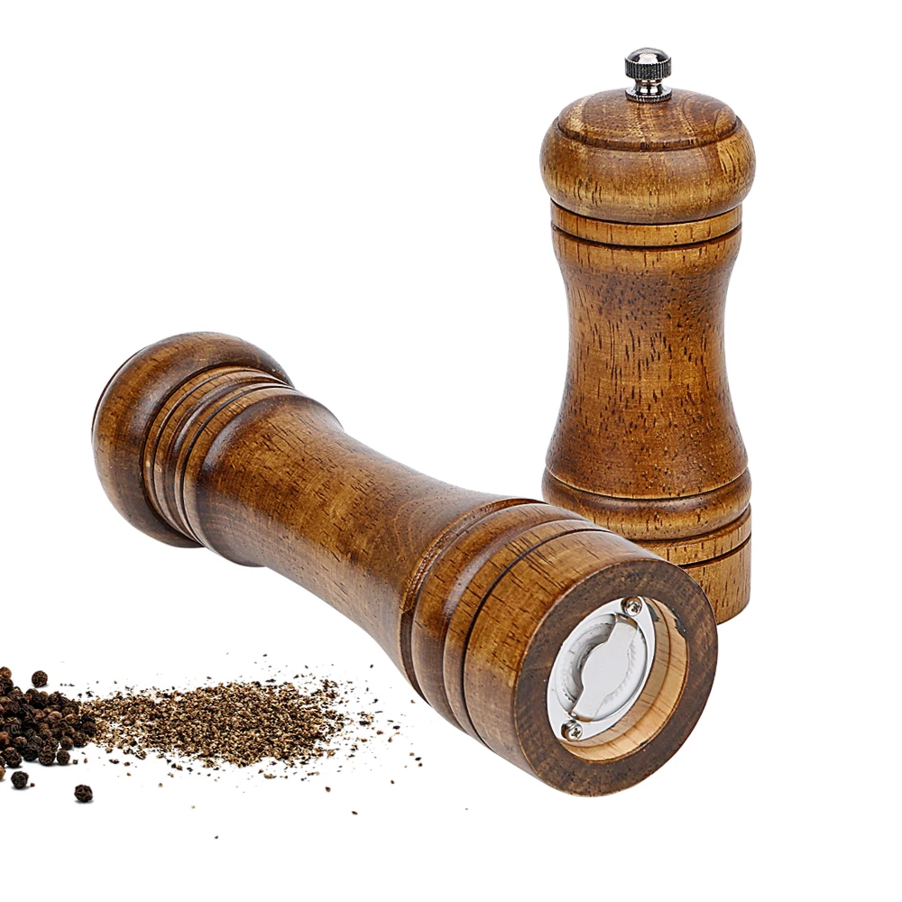 

HILIFE Kitchen Accessories Cooking Tools with Strong Adjustable Ceramic Grinder Solid Wood Spice Mill Salt Cumin Pepper Mill