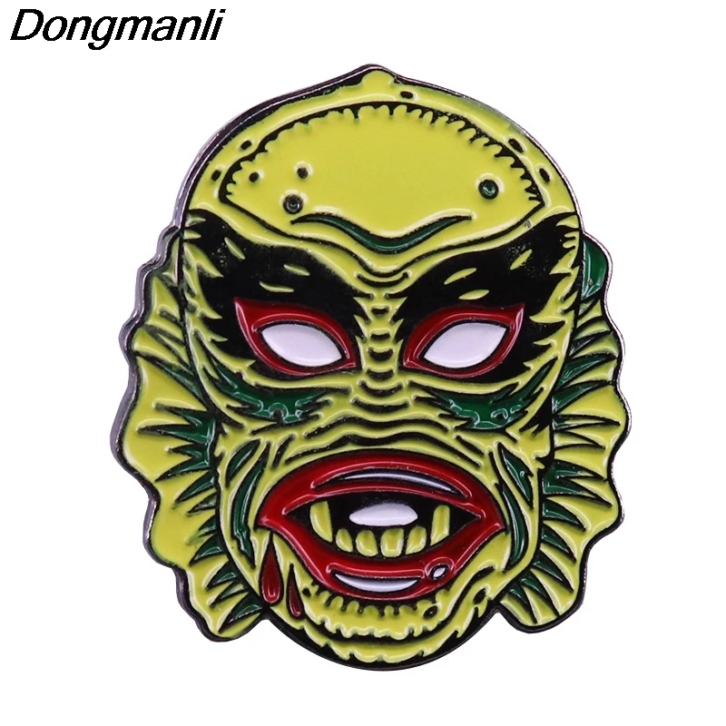 LB167 Монстр жесткие эмалевые булавки для женщин мужчин значок Рюкзак воротник