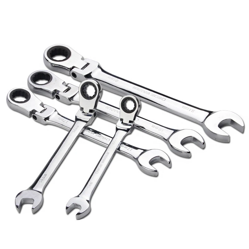 

Multifunction Activities Ratchet Wrench Set 180 degrees Flexible Open End Wrenches Car Repair Hand Tools combination Spanner