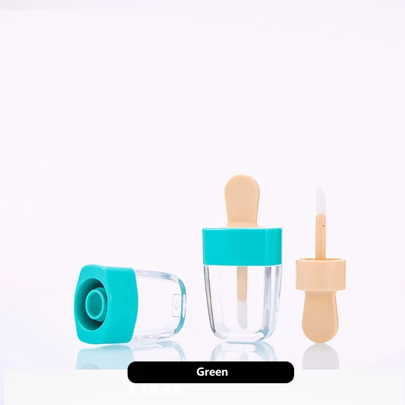 Пластиковая пустая прозрачная туба для блеска губ контейнер косметики