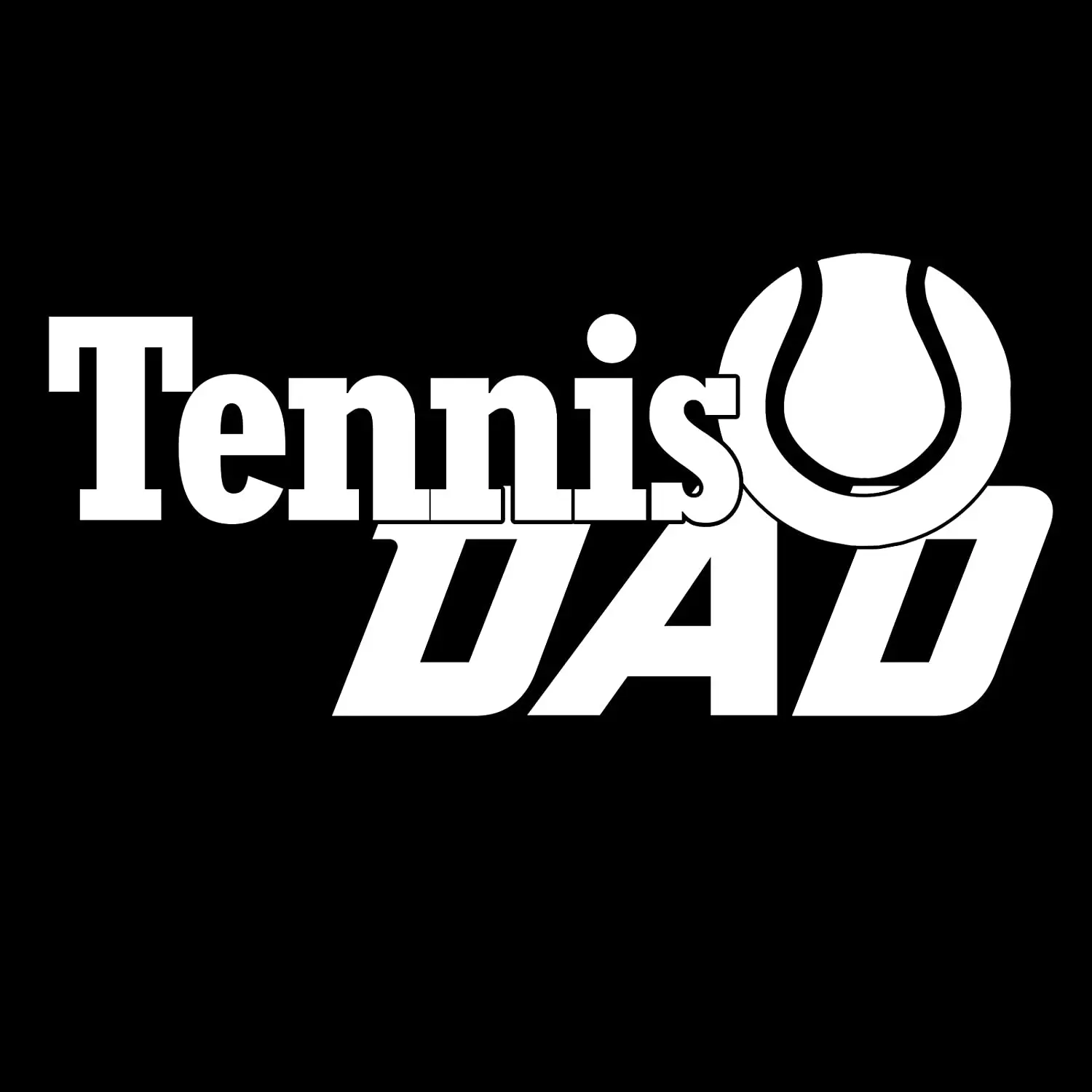 

Tennis Dad Sports Vinyl Creative Car Sticker Cover Scratches Waterproof Anti-UV Car Window Body Decorative Stickers Accessories