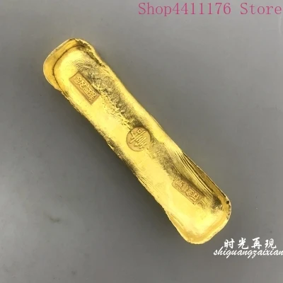 Набор 5 шт. антикварных китайских золотых слиток золотые стержни коллекция FU XI CAI