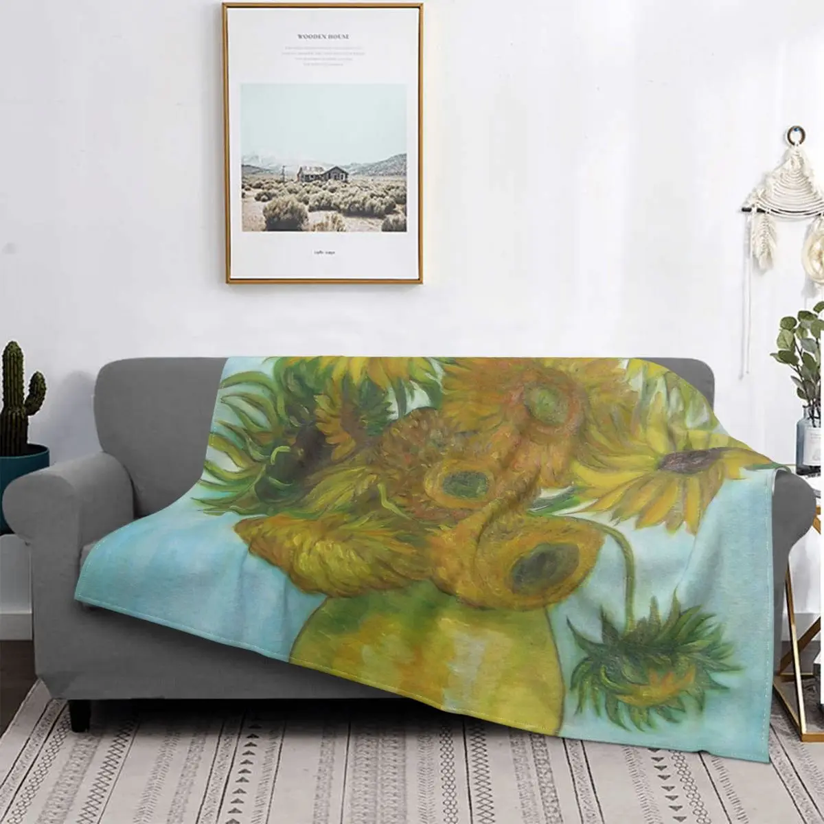

Manta de girasoles, colcha de cama a cuadros, manta de verano, colcha de Пикник