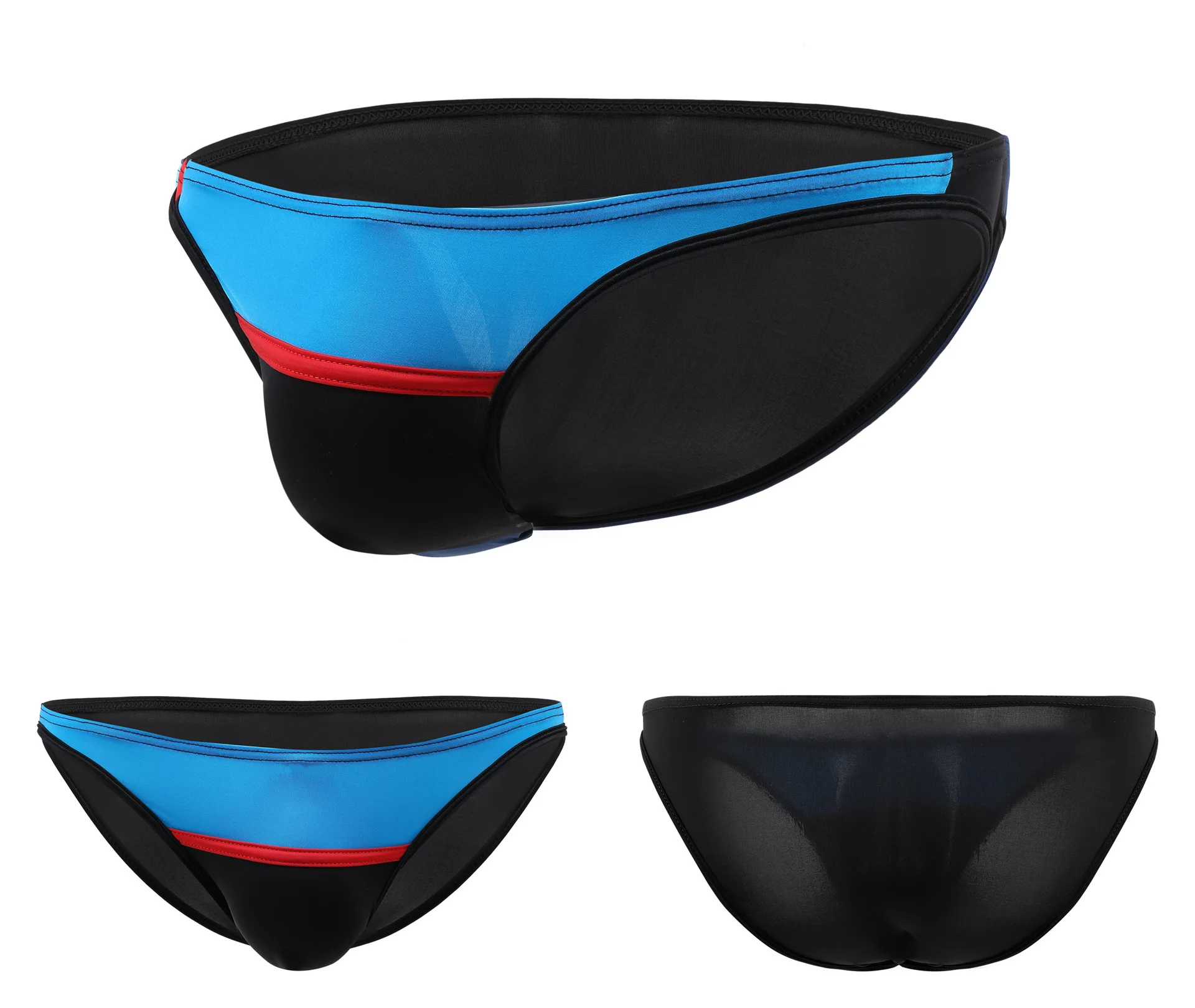 Мужские трусы брифы дышащие сексуальные из ледяного шелка эротическое