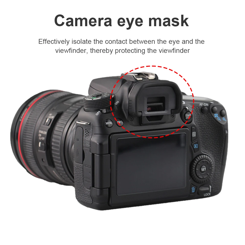 

Viewfinder Eye Cup Eyepiece Eye Mask Part for EF SLR Protective Cover Camera Accessories Dust-proof Protect Viewfinder Black