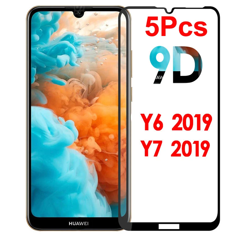 5 шт. 9D для huawei y6 2019 стекло для huawei y7 2019 Закаленное стекло Защитная пленка y6 huavei y7 huawey y72019 защита для экрана 5 шт. 9D для huawei y6 2019 стекло для huawei y7 2019 Закаленное стекло Защитная пленка y6 huavei y7 huawey y72019 защита для экрана