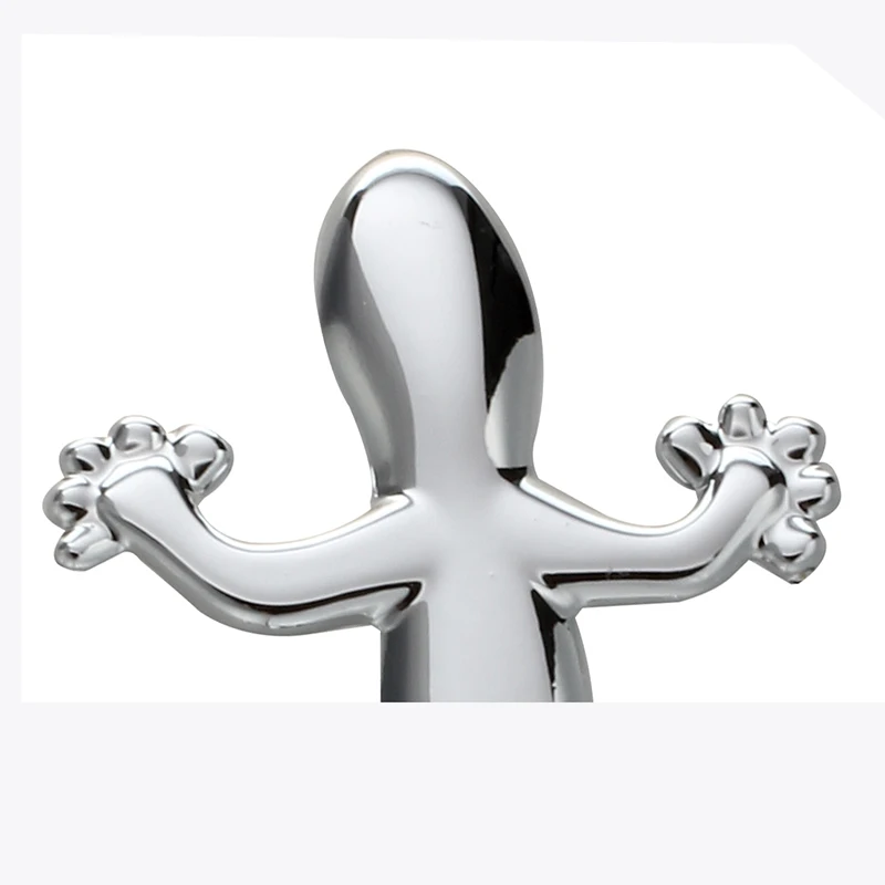 3D Автомобильная наклейка Ящерица Геккон Забавный мягкий ПВХ хромированный