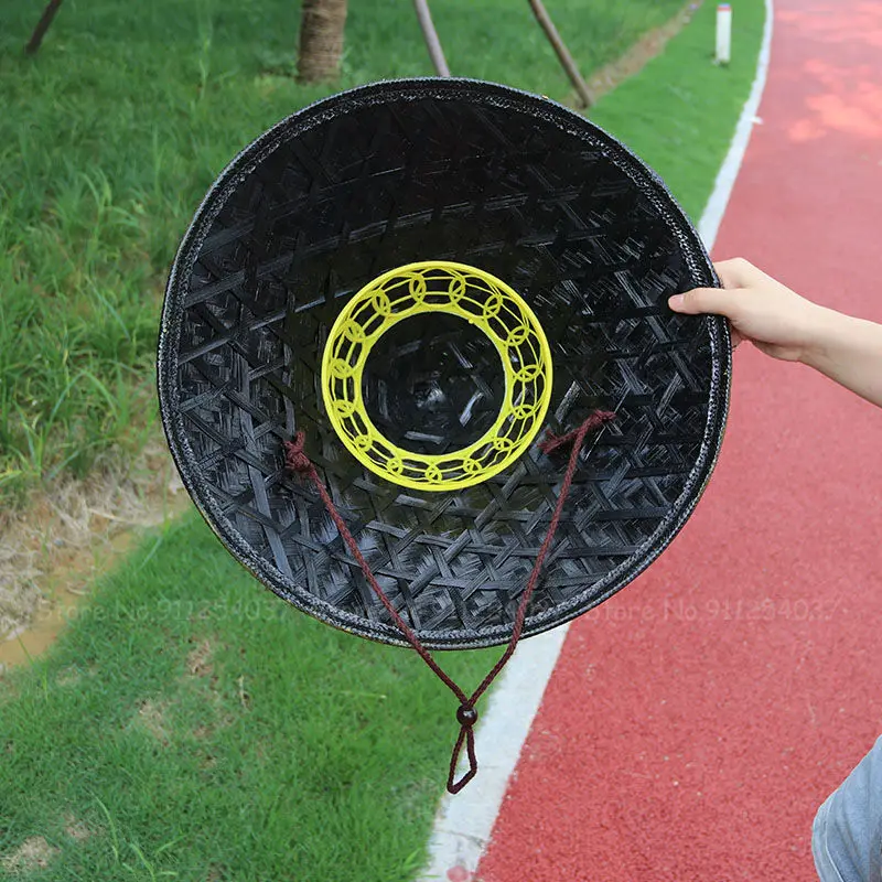 

Traditional Chinese Style Kung Fu Bamboo Weave Shaolin Hat Ninja Prop Straw Cap Hats Japanese Samurai Cosplay Oriental Headwear