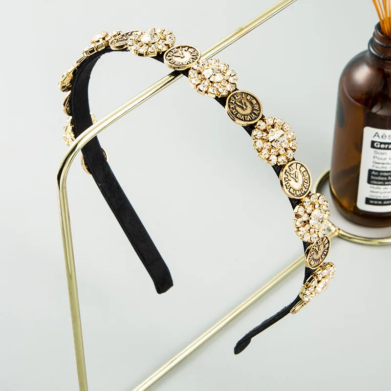 

Женский обруч для волос в стиле барокко ShanZuan ins, уличный обруч из сплава в южнокорейском стиле, хит продаж