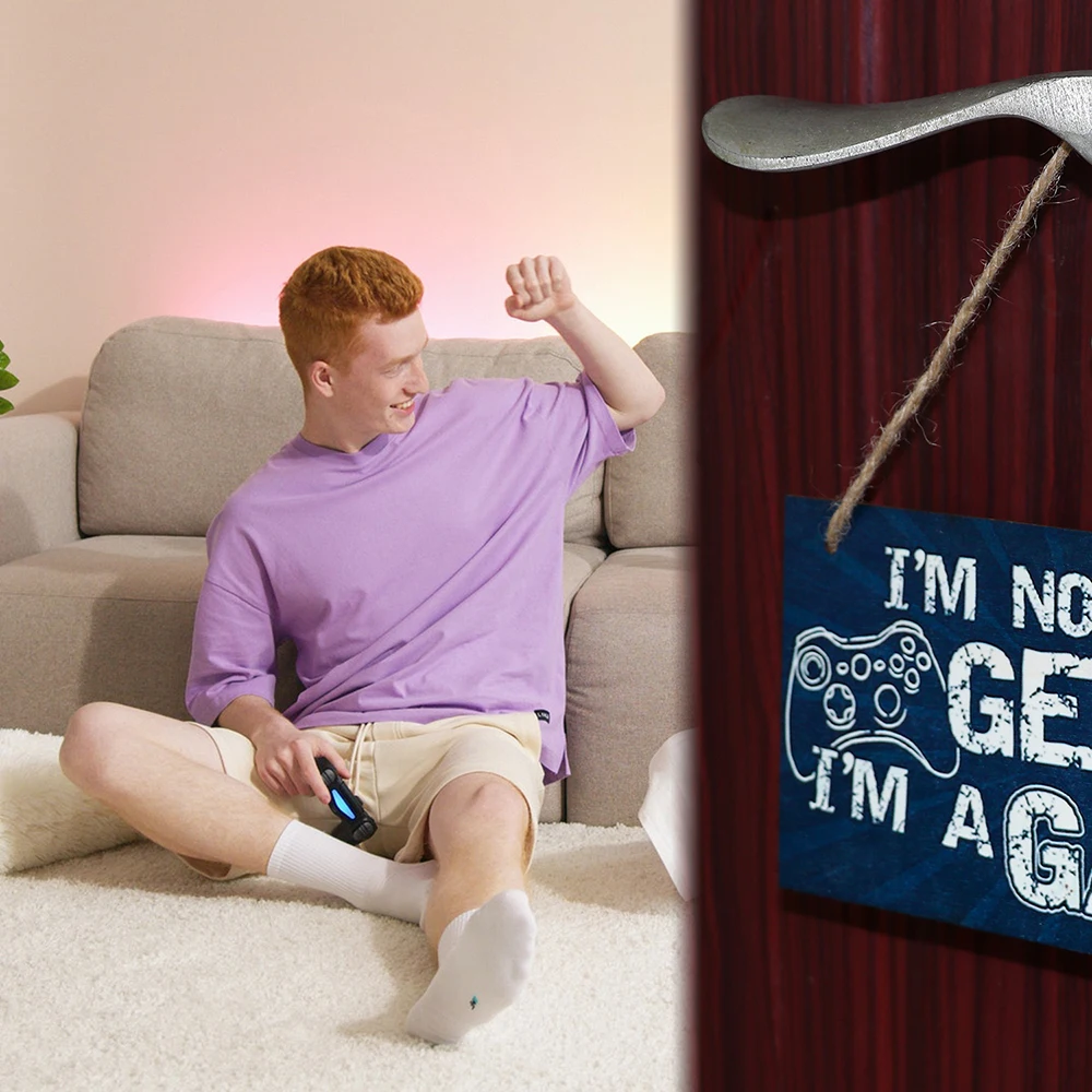 

Decor For Teens, Boys Girls Boyfriend, Husband I'm Gamer Hanging Pendant Do Not Disturb Gaming Room Sign Wood Plaque