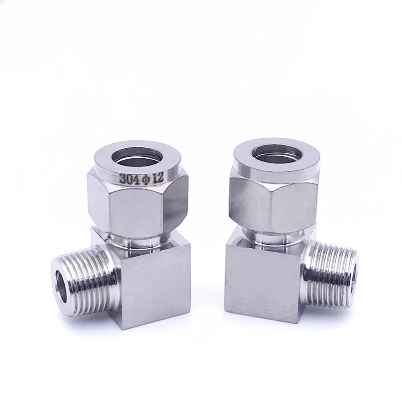 

304 stainless steel Quick coupling hose Elbow Connectors PL10/PL12/PL14/PL16-/02/03/04