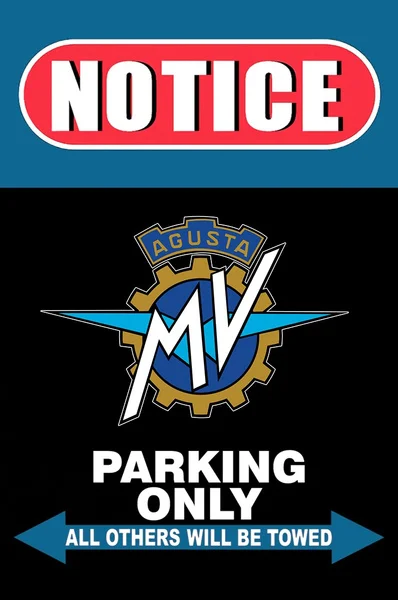 MV AGUSTA Металлический знак для парковки мотоциклов для бара, паба, дома, декор стены, ретро-мурали, постеров и ремесел размером 20x30 см.