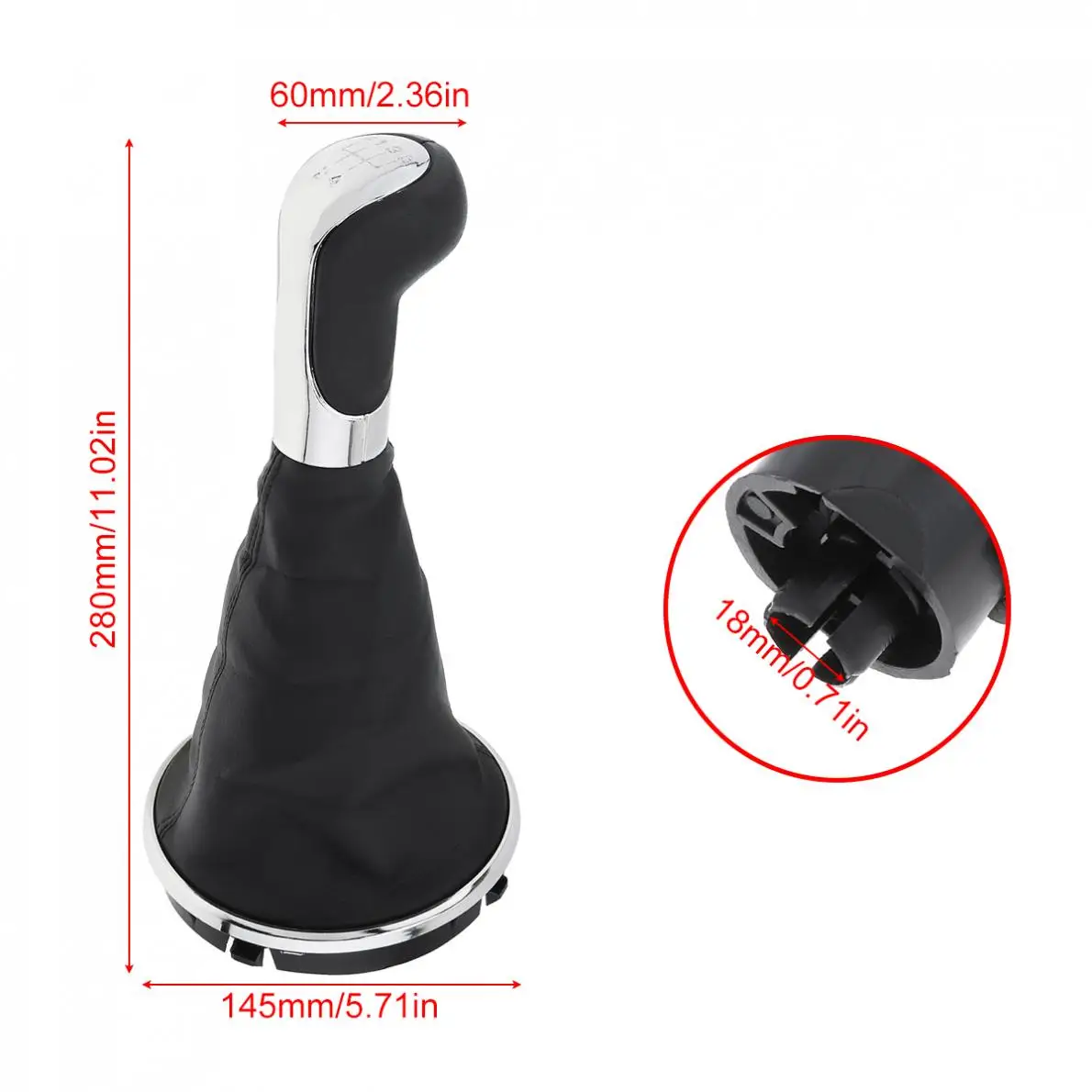 5 скоростей ABS + искусственная кожа ручной рычаг переключения передач Ручка С