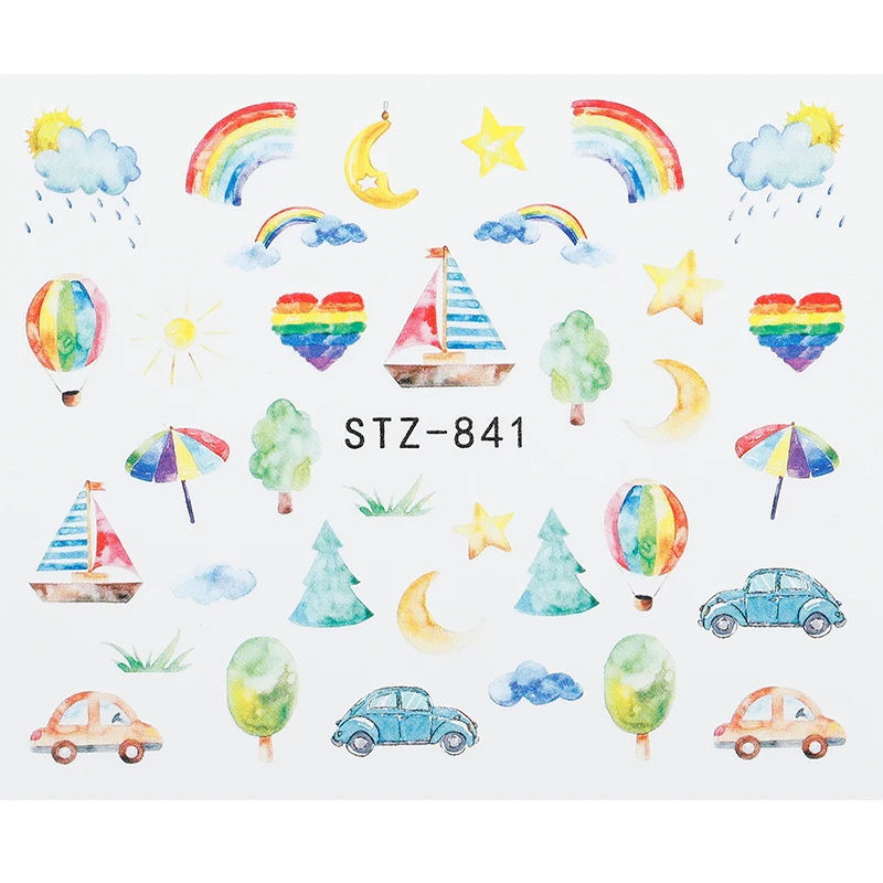 1 лист 3D рельефные наклейки на ногти Цветок Клей DIY маникюр слайдер ногтей декоративные наклейки