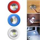Настенная лампа с COB-светодиосветодиодный, беспроводной светильник на батарейках, сенсорный белый, для гардероба, спальни, кухни, светильник