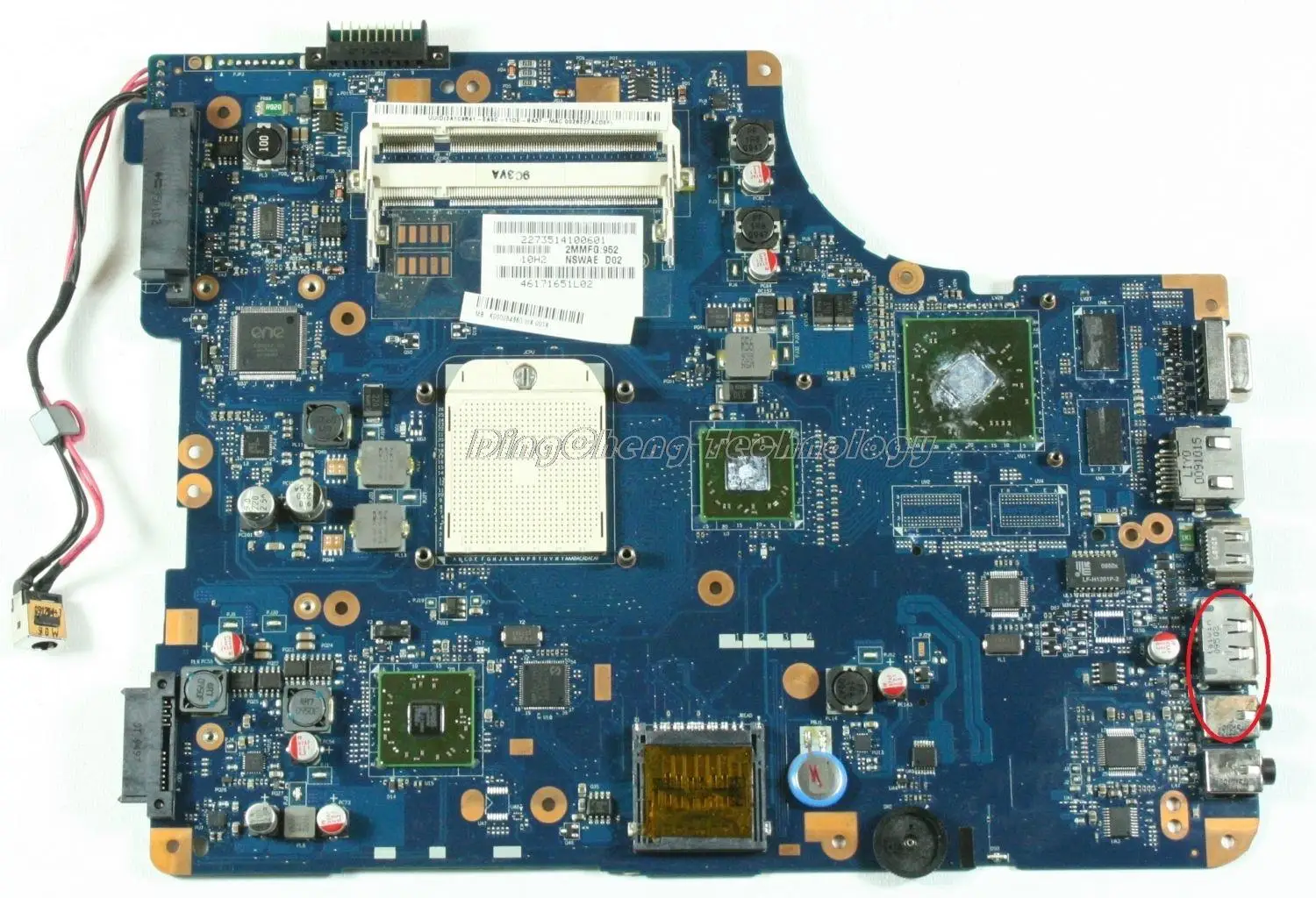 

Laptop motherboard for toshiba L500 L500D LA-5331P Rev 1.0 K000084360 Mainboard