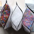 1000 реальные милые Однотонные эластичные резинки для волос для девочек, милые детские эластичные резинки, Детские аксессуары для волос