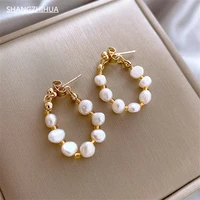 shangzhihua earring freshwater pearl light luxury high sense earring 2021 trend fashion womans earring party jewelry gift